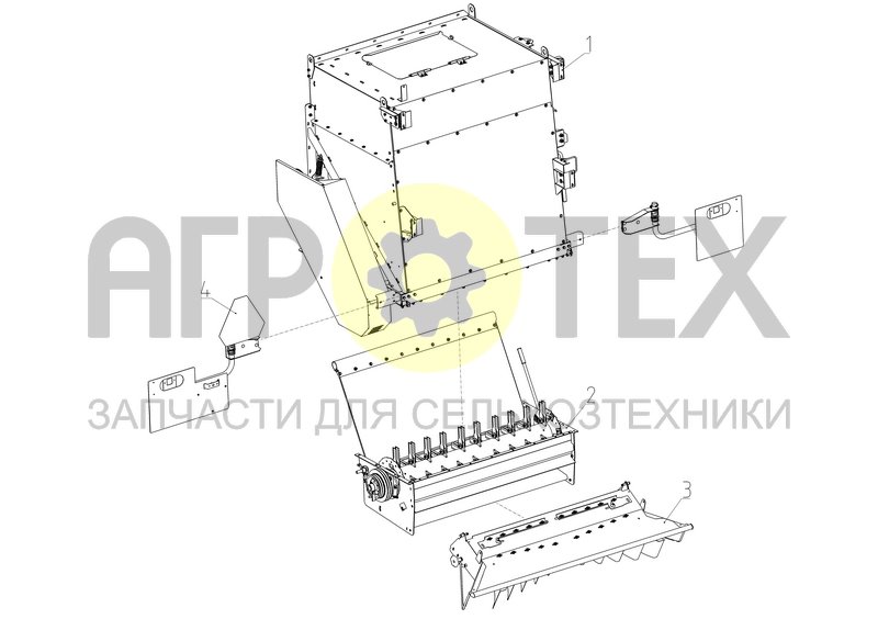 Чертеж Измельчитель-разбрасыватель (ACROS-585.14.00.000Ф)